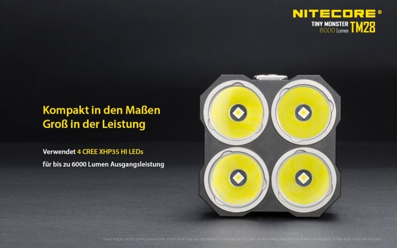 Nitecore TM28 - 6000 Lumen