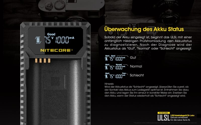 Nitecore ULSL - für Leica Cameras