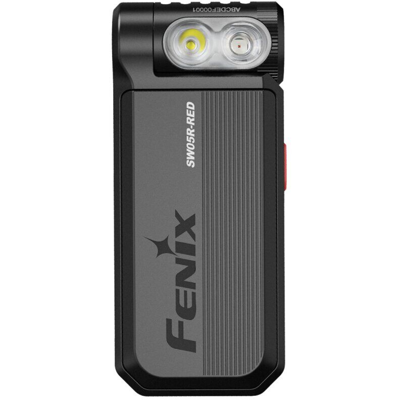 Fenix SW05R-RED Weiße und Rote LED Taschenlampe schwarz