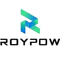 Das offizielle Firmenlogo der Marke RoyPow mit blau-grünem Symbol und schwarzem Schriftzug