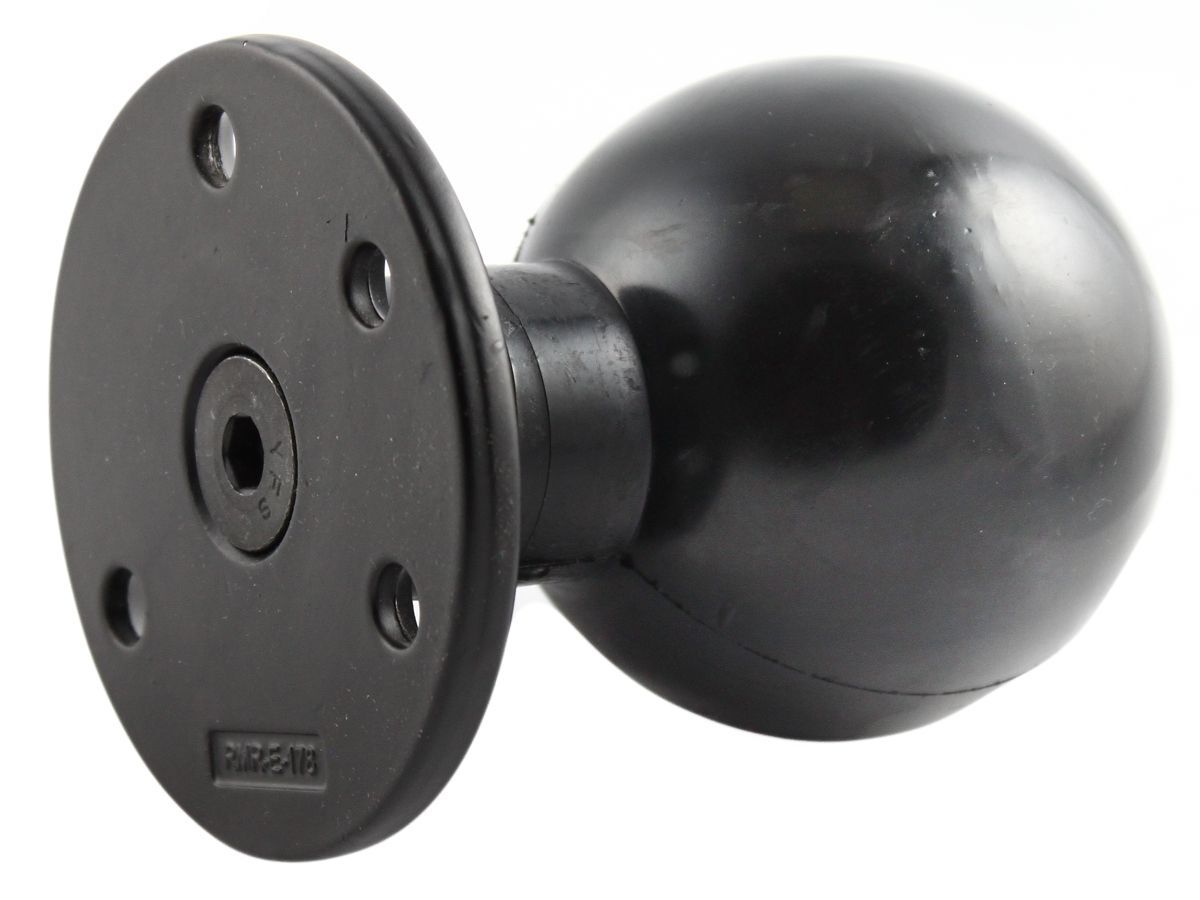 RAM Mounts runde Basisplatte (Stahl verstärkt) - 93,5 mm Durchmesser, E-Kugel (3,38 Zoll), im Polybeutel