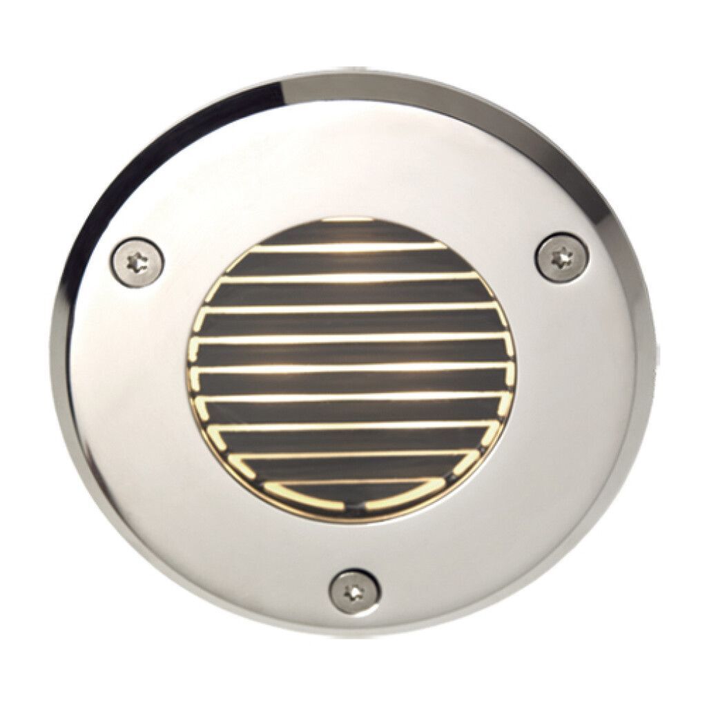 LED-Einbauleuchte EB33-2 (Master) Lamelle, V4A (AISI316L) poliert,10-30V DC, max. 3W, IP67, Ø85mm ww
