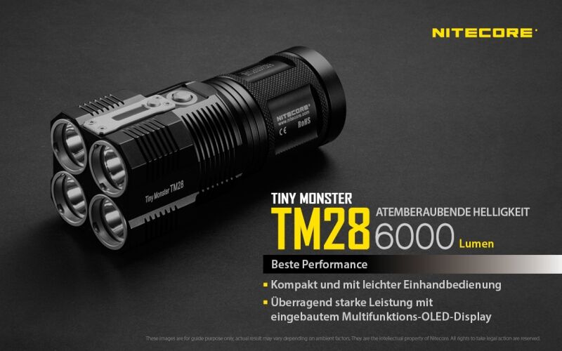 Nitecore TM28 - 6000 Lumen