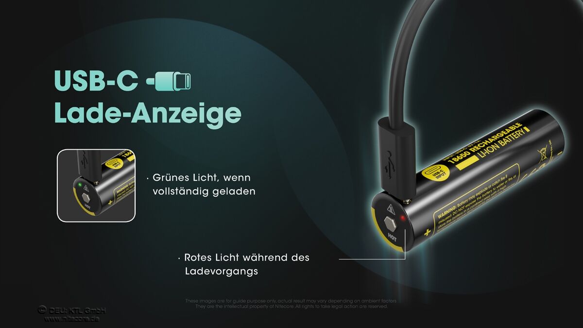Nitecore Li-Ion Akku Typ 18650 - 3600mAh - NL1836R