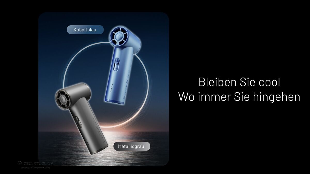 Nitecore NEF01 - Handventilator, blau