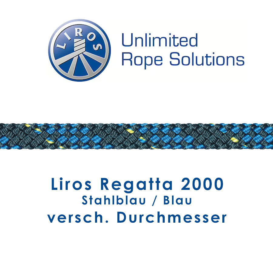 Liros Regatta 2000 stahlblau / blau (versch. Stärken)