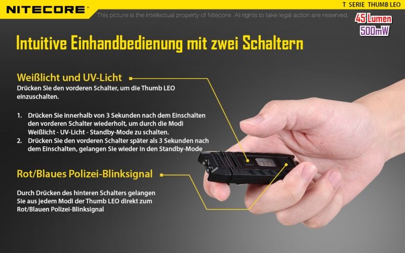 Nitecore Thumb UV
