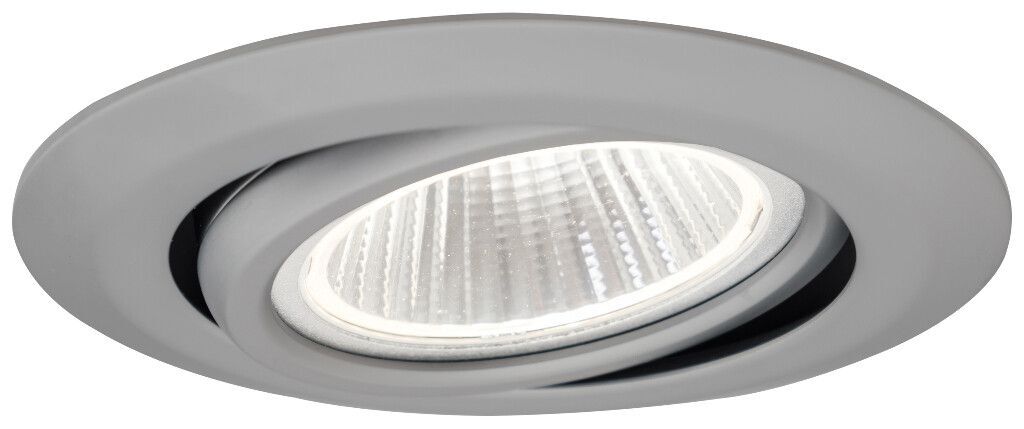 LED-Einbauleuchte EB19-00, chrom-matt, 6,2 W, 350 mA, 3.000K, 635 lm, 20°, schwenkbar, ohne Treiber