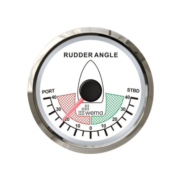 Wema Silverline Anzeige Ruderlage NMEA2000 weiß