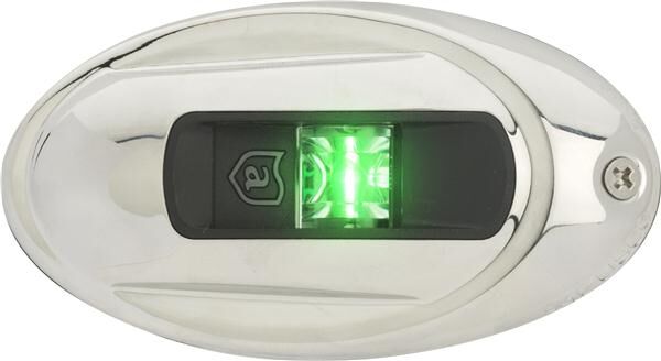 attwood Steuerbordlicht LED Lightarmorvertikal-oval Edelstahl