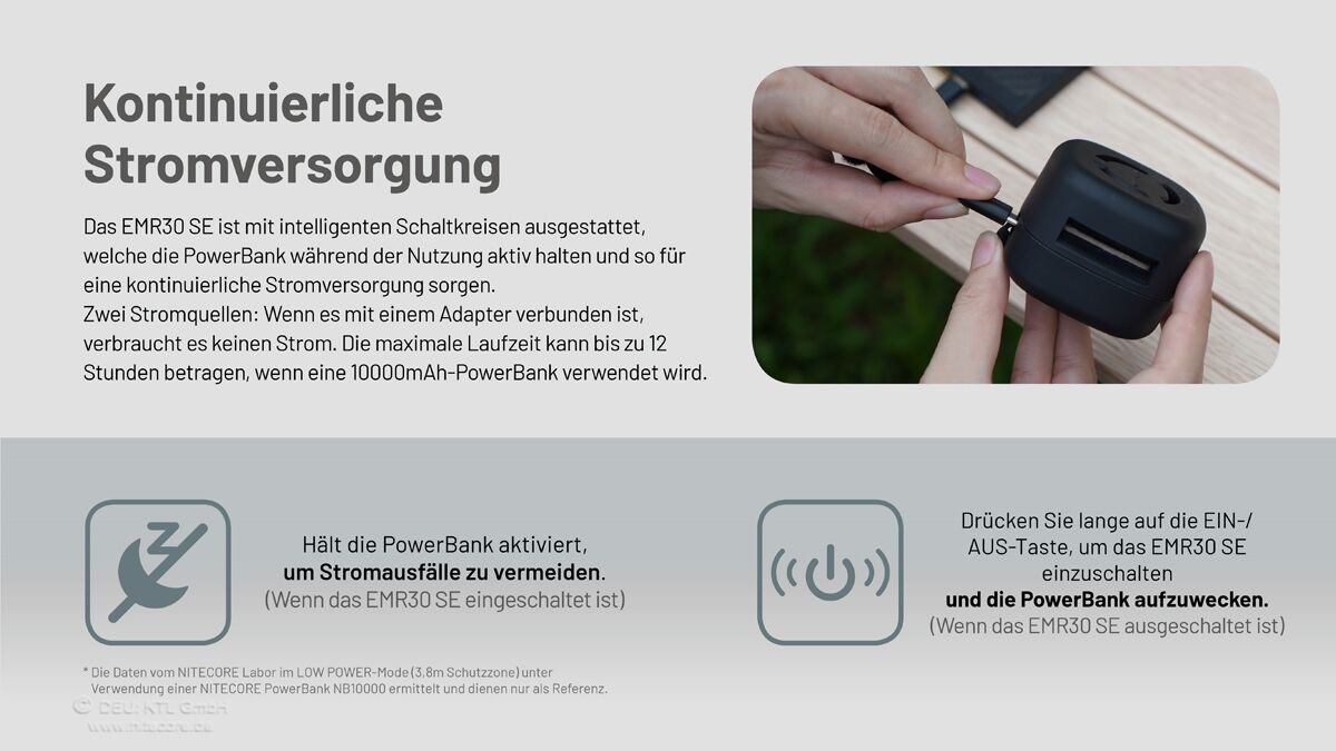 Nitecore EMR30 SE - Mückenabwehrgerät