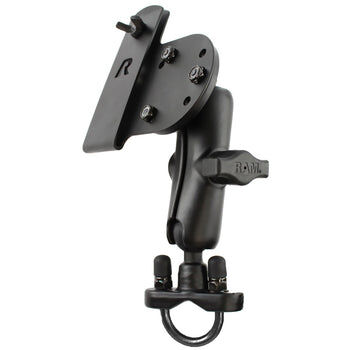 RAM Mounts Lenker-Halterung für Waffenhalter - B-Kugel (1 Zoll), Rohr-Klemme, mittlerer Verbindungsarm