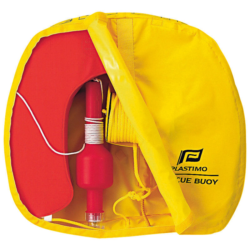 2702356239e96a8fec Plastimo Rescue Buoy Mann-Über-Bord System mit SOLAS Festlicht gelb offen