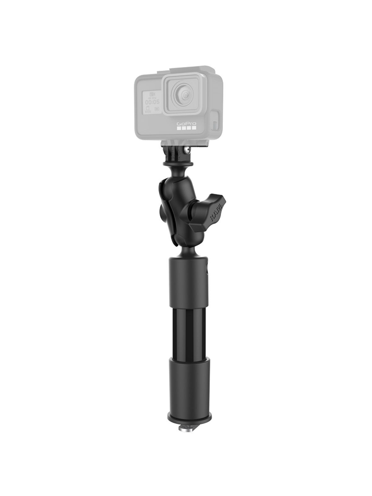 RAM Mounts Verbundstoff Kameraarm für GoPro Action Kameras - mit Arm (4 Zoll), GoPro-Adapter, B-Kugel (1 Zoll)