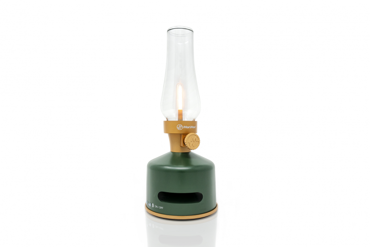 MoriMori LED Lampe mit USB Ladeanschluss & BT-Lautsprecher Original Green