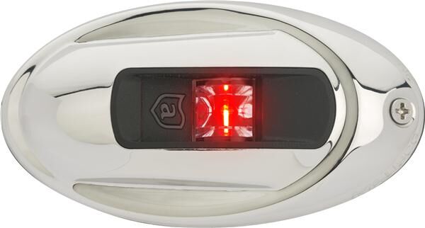 attwood Backbordlicht LED Lightarmor vertikal-oval Edelstahl
