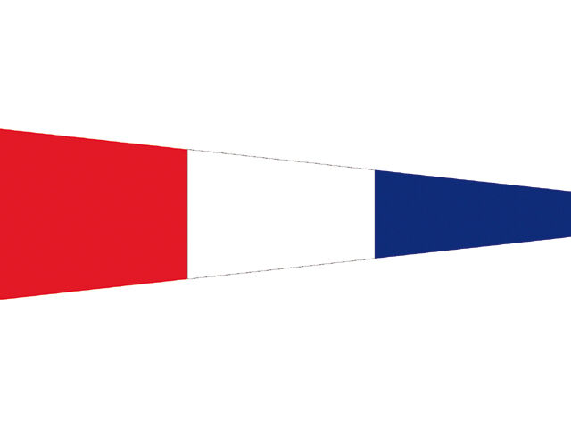 Talamex Zahlenwimpel Abm. 25 x 88 cm Signalflagge 3 Three