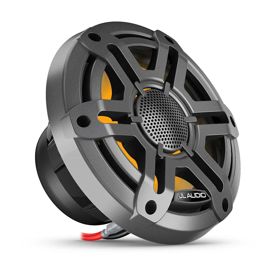 JL Audio M200 Marinelautsprecher 6,5 Zoll mit LED RGB Beleuchtung grauer Sportgrill