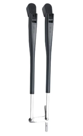 Vetus Parallelwischerarm, schwarz, 386-471mm