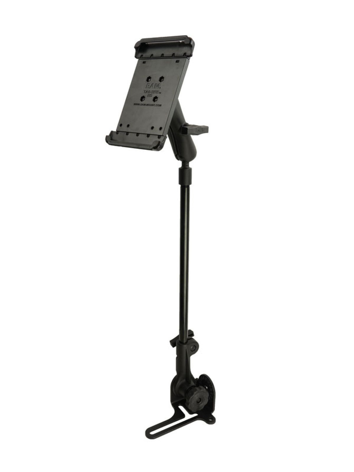 RAM Mounts Pod HD Universal Fahrzeughalterung für 8 Zoll Tablets - C-Kugel (1,5 Zoll), Ratchet-System, Tab-Tite Halteschale