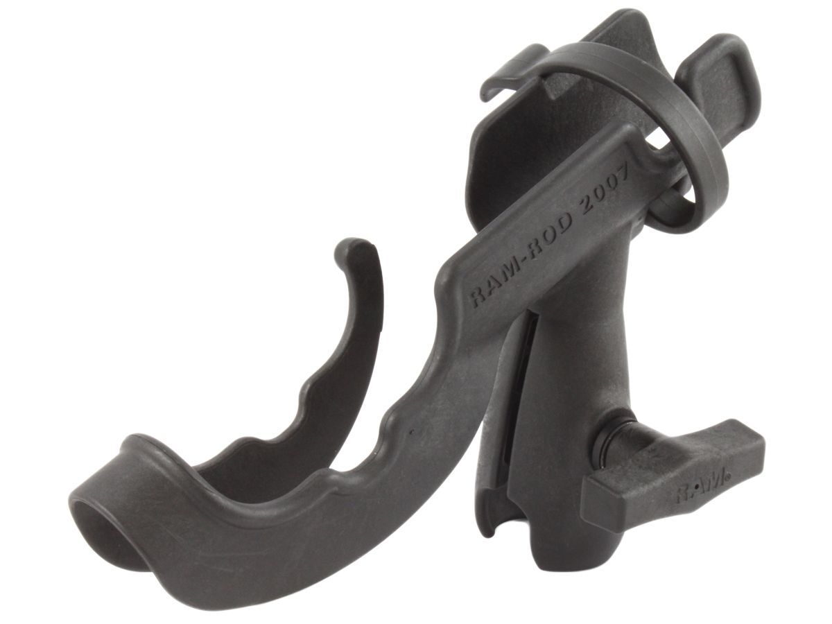 RAM Mounts Rod 2007 Verbundstoff-Angelrutenhalter mit C-Kugel-Aufnahme (1,5 Zoll) - Verbindungsarm mit Octagon-Sockel