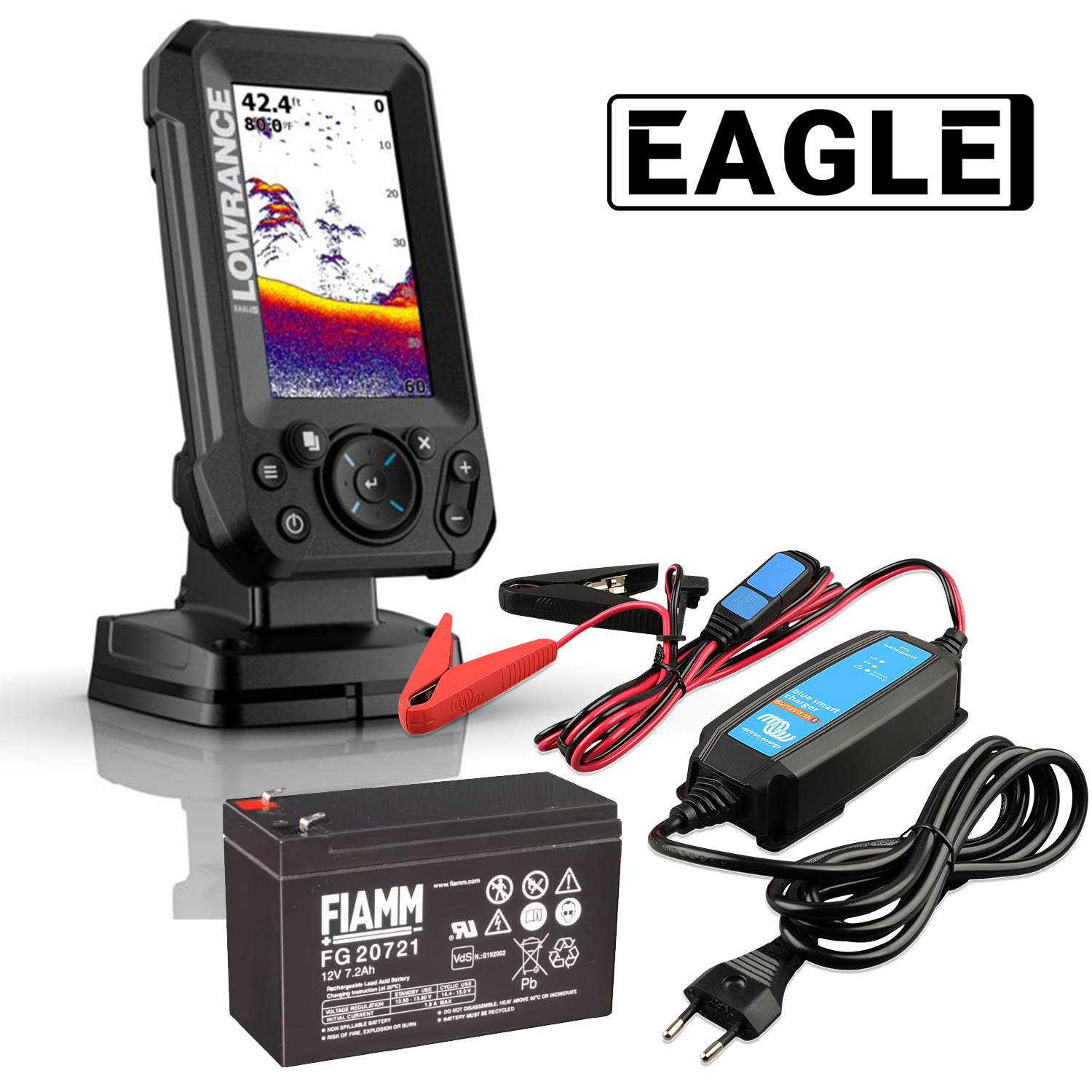 Lowrance Eagle 4x Echolot Fishfinder Action Pack