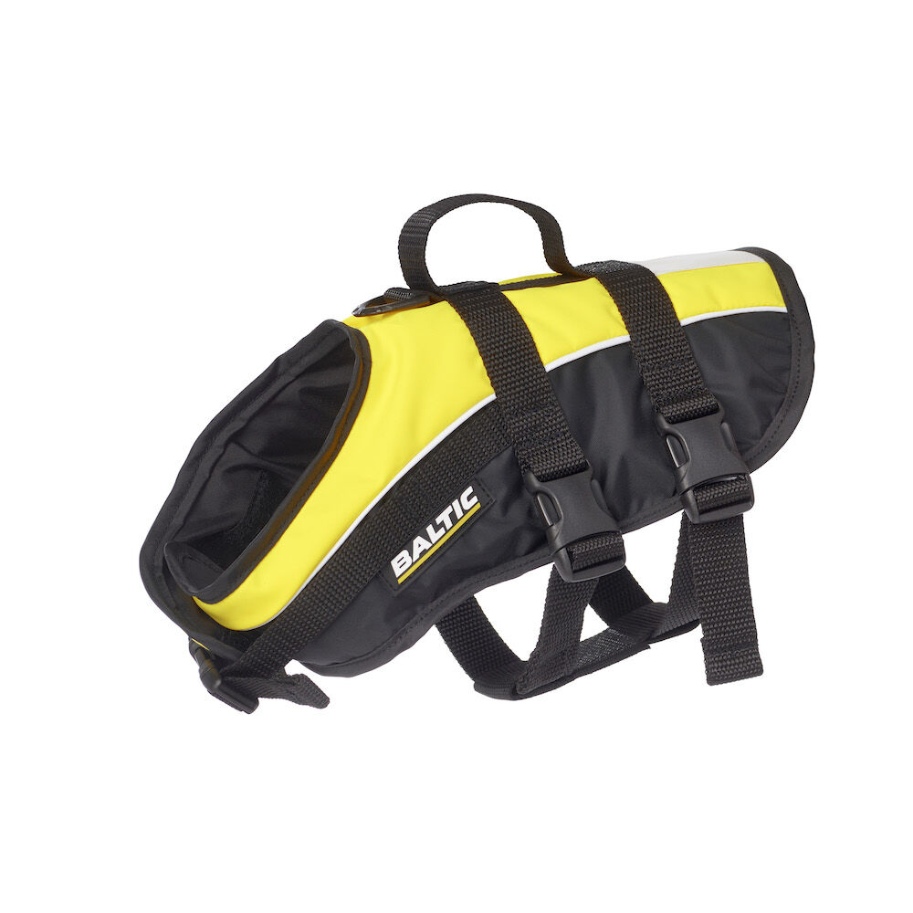 Mascot-0433 Baltic Mascot Rettungsweste für Hunde gelb/schwarz