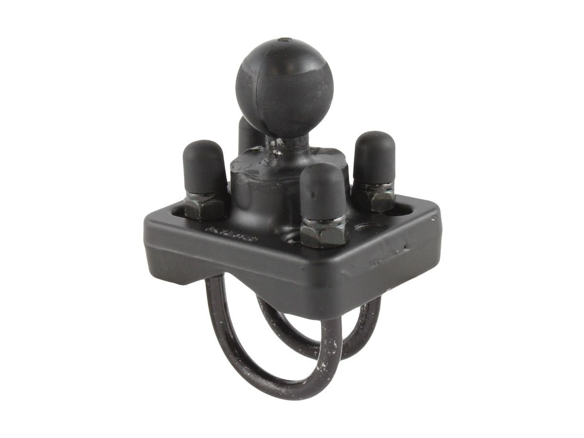 RAM Mounts Doppel-U-Bolzen Basis für Rohre/Stangen/Lenker - Durchmesser 25,4 - 31,75 mm - B-Kugel (1 Zoll)