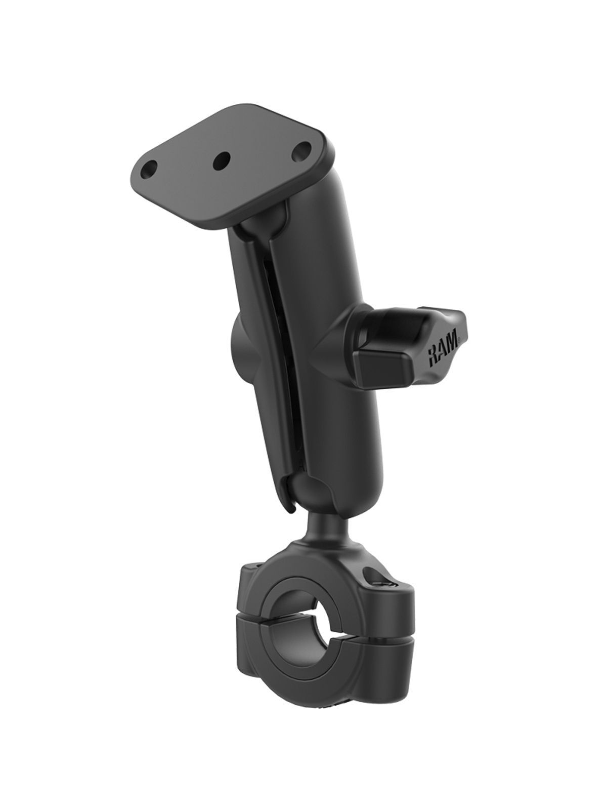 RAM Mounts Torque-Set - Rohrschelle (19,1-25,4 mm Durchmesser), mittlerer Verbindungsarm, Diamond-Basisplatte (Trapez), B-Kugel (1 Zoll), im Polybeute