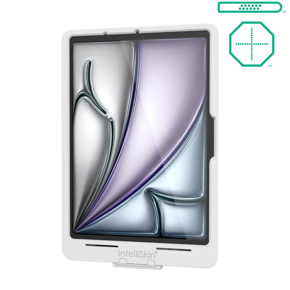 RAM Mounts IntelliSkin Thin Case Ladeschutzhülle für Apple iPad Air 11 (M2 & M3) - GDS-Technologie - Pogo-Pads Unten & Rückseitig - USB-C-Anschluss (Extern) - Grau