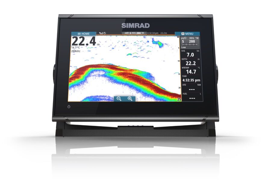 GO9_FF_Bracketed_Fish_GO9-XSE-Front-Facing-Bracketed_15294 Simrad Go9 XSE Multifunktionsdisplay 4G Radar Bundle