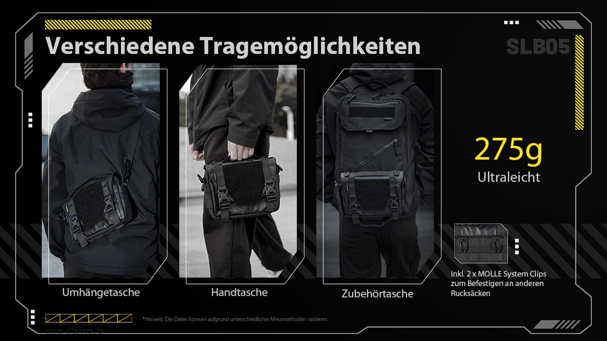 Nitecore SLB05 - EDC-Slingbag, 2 Liter
