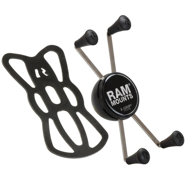 RAM Mounts X-Grip Halteklammer für Smartphones - Bis 114,3 mm Breite - Ohne Basiskugel - Mit Snap-Link (3/4 Zoll) & Basiskugel-Adapter Aufnahme