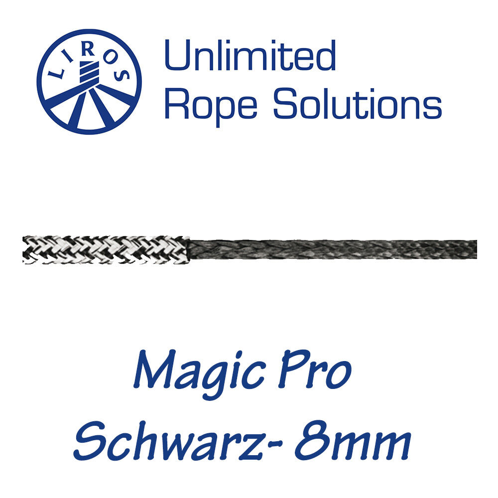 Liros Magig Pro Preis/Meter schwarz 8mm