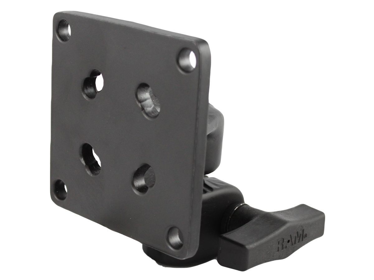 RAM Mounts VESA-Platte (75x75 mm Lochraster) mit 1/2" Öffnung und Drehverschluss - im Polybeutel