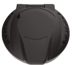 Lewmar CHSX Deckschalter Composit schwarz geschlossener Deckel Lewmar CHSX Deckschalter Composit schwarz geschlossener Deckel