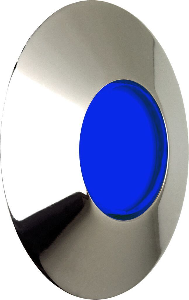 LED-Einbauleuchte EB04 IP67, V4A, blau, 350 mA Konstantstrom,max.1W,Eingang DC10-32Volt (AISI316L)