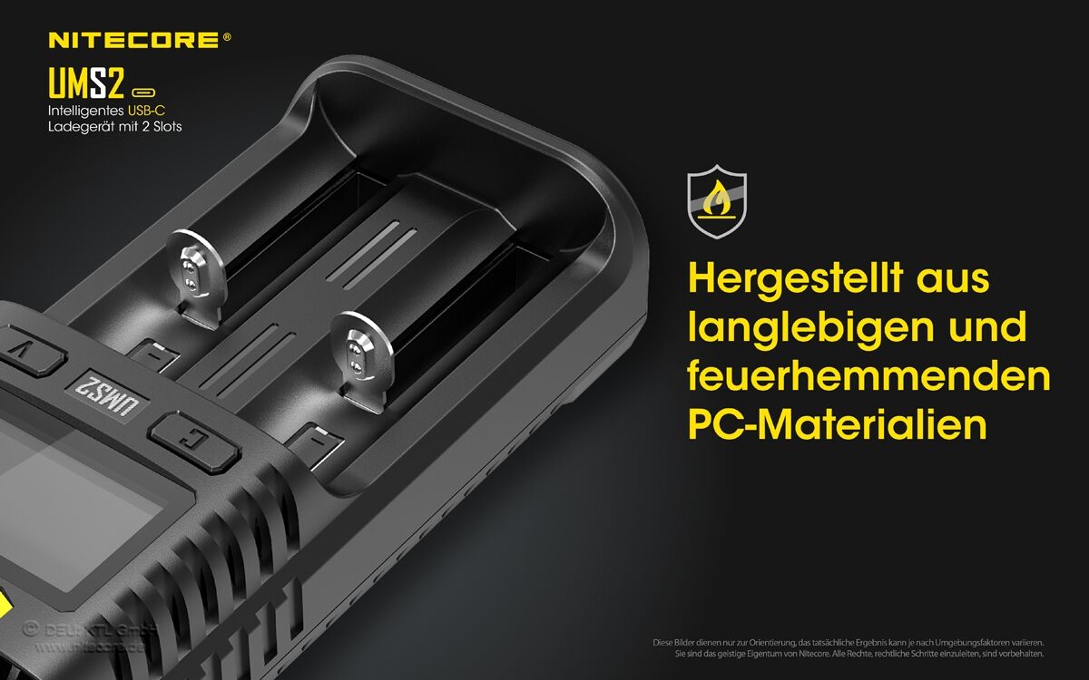 Nitecore UMS2 USB-Schnell-Ladegerät