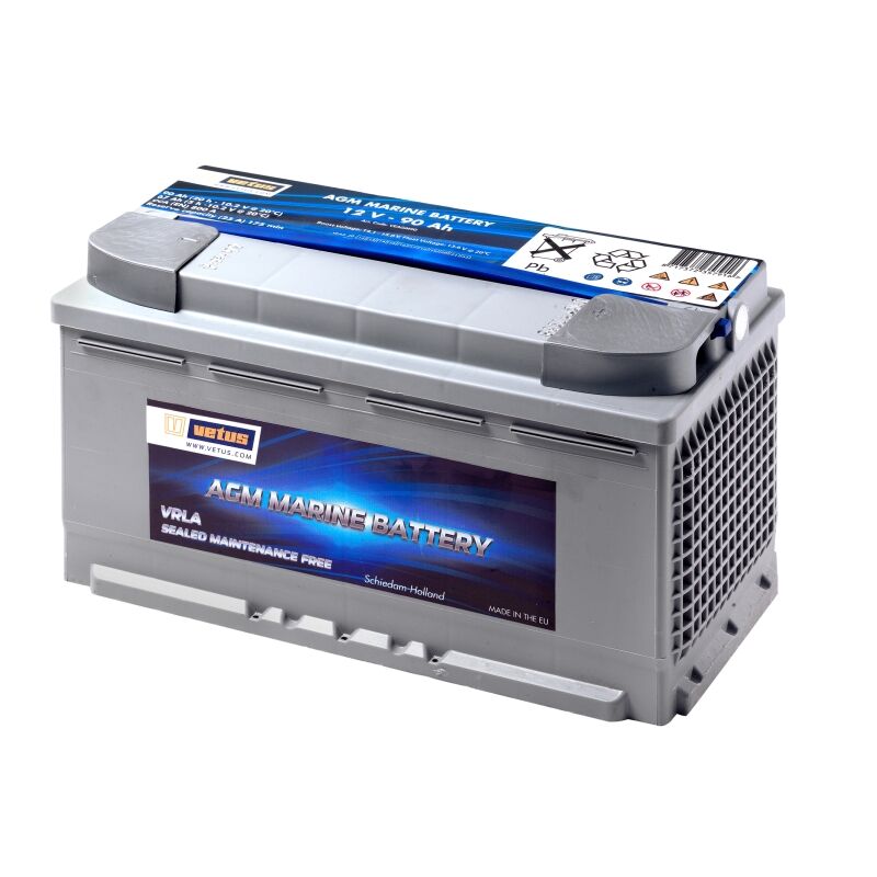 Vetus AGM Power 12V Batterie 90Ah