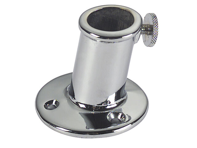 LNKZ8918 Talamex Flaggenstockhalter Messing verchrohmt (versch. Größen)