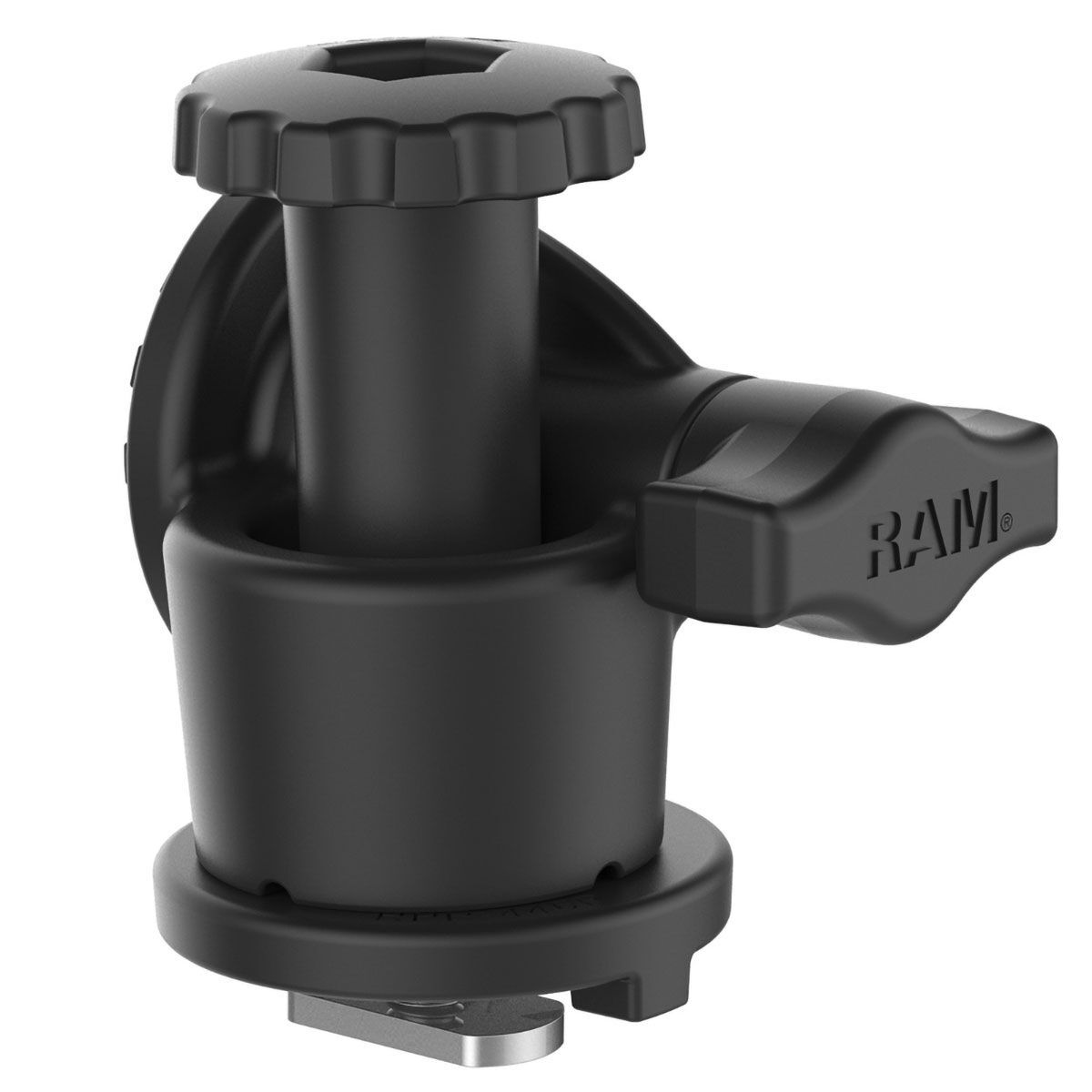 RAM Mounts Track-Node-Basis für Tough-Track Schienen - Verbundstoff, Ratchet-System