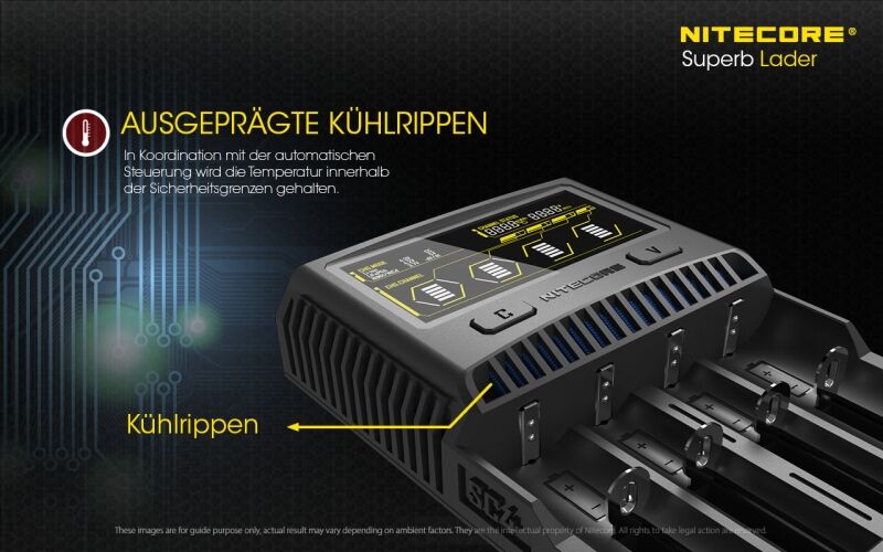 Nitecore SC4 - Schnellladegerät