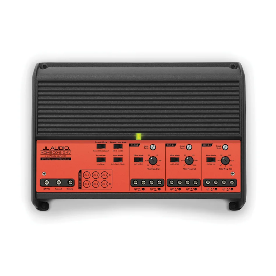 Garmin JL Audio XDM 6-Kanal-Fullrange-Auto- und Marineverstärker für 24-V-Systeme (600 W)