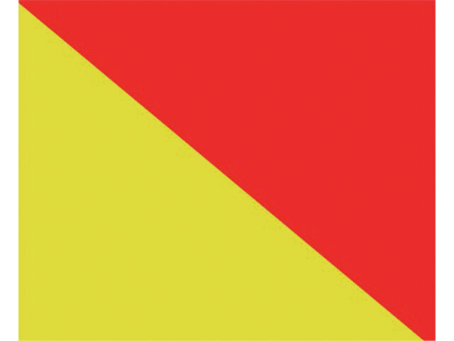 Talamex Buchstabenwimpel Abm. 30 x 36 cm Signalflagge O