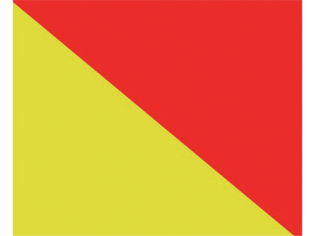 Talamex_Signalflagge_O Talamex Buchstabenwimpel Abm. 30 x 36 cm Signalflagge O
