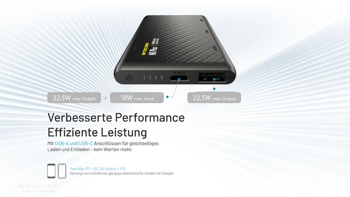 Nitecore Powerbank NB Plus - 10000mAh