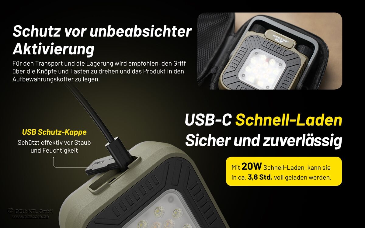 Nitecore Worklight NWL30 - Universal-Arbeitsleuchte