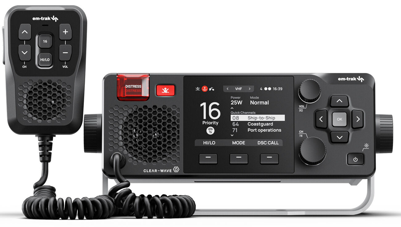 em-trak X100 UKW Sprechfunkgerät mit integriertem AIS Class B SOTMA AIS Transceiver em-trak X100 UKW Sprechfunkgerät mit integriertem AIS Class B SOTMA AIS Transceiver
