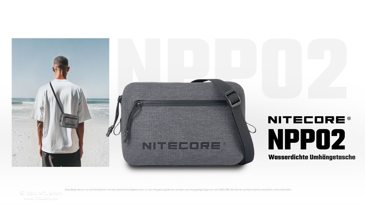 Nitecore NPP02 - wasserdichte Crossbody Bag