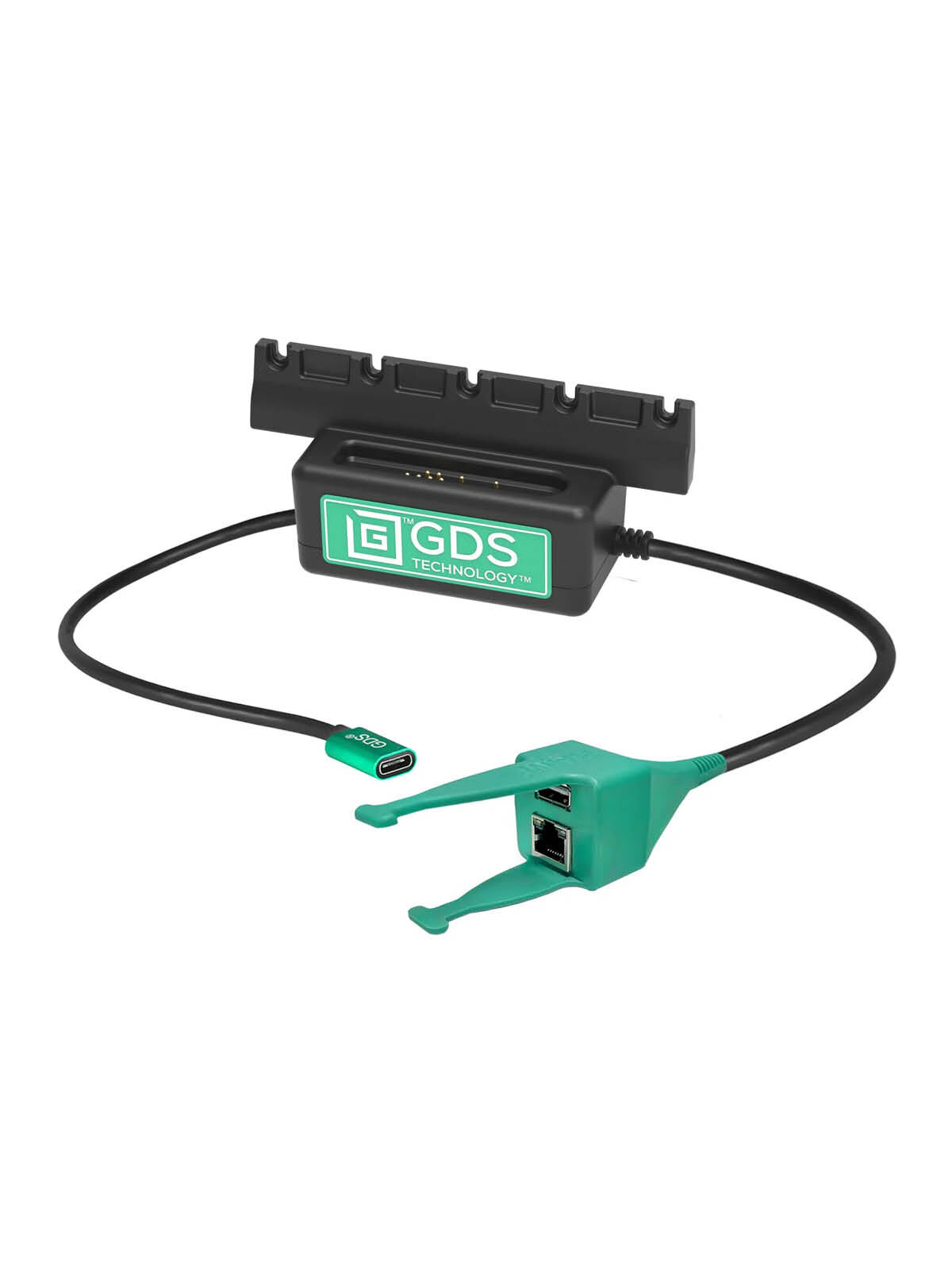 RAM Mounts GDS Ladesockel - Für Tough-Docks - Kompatibel für Tablets in IntelliSkin Next Gen Schutzhülle - USB-C (2.0) & USB-A/RJ45-Anschluss